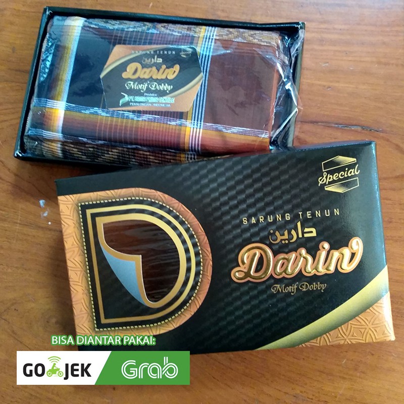 Sarung Islami Darin Berkualitas Sarung Tenun Motif Dobby Coklat Sarung Spesial