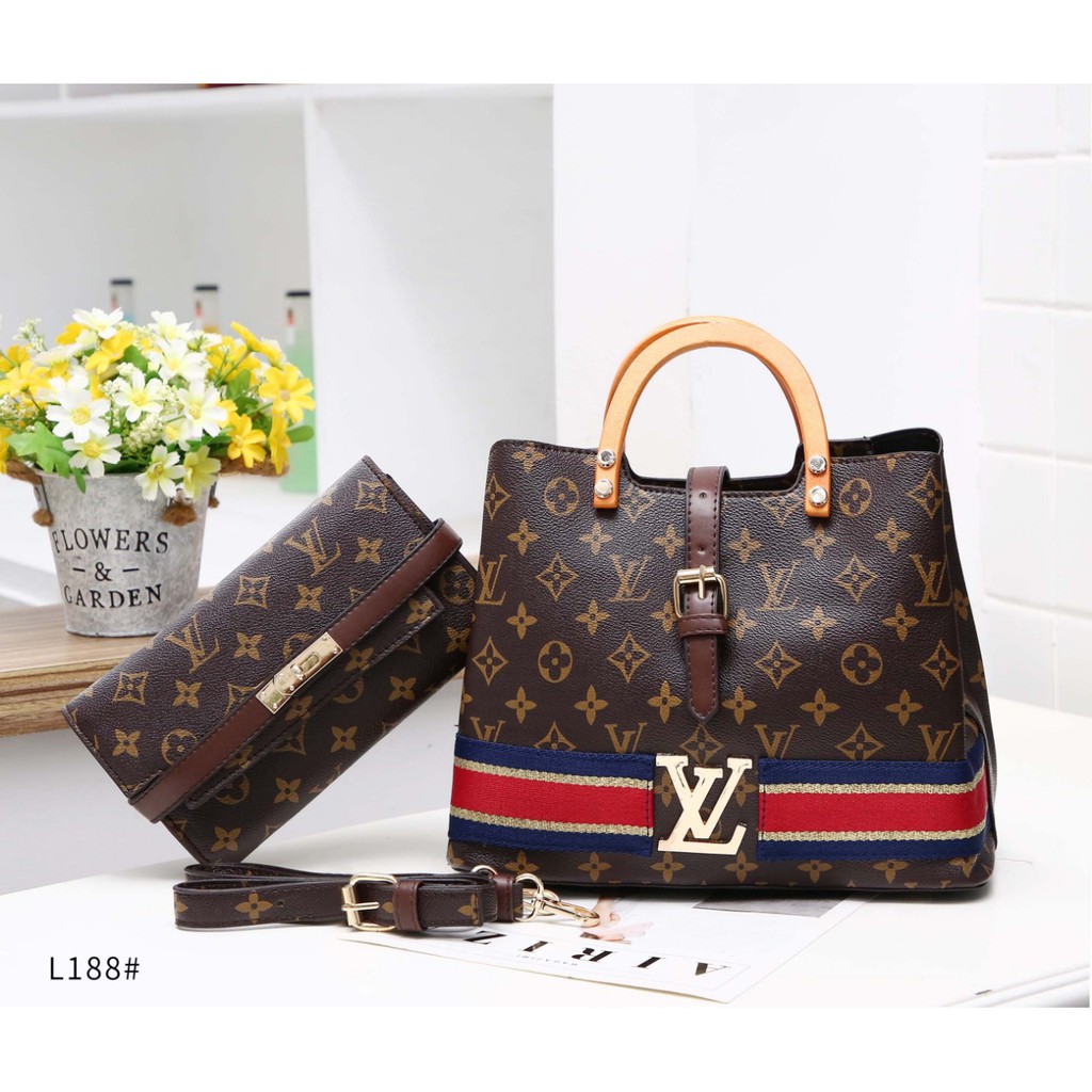 TAS Louis Vuitton Movina #188#03 HANDBAG KANTOR WANITA TAS CEWEK IMPORT BATAM GROSIR TAS MURAH