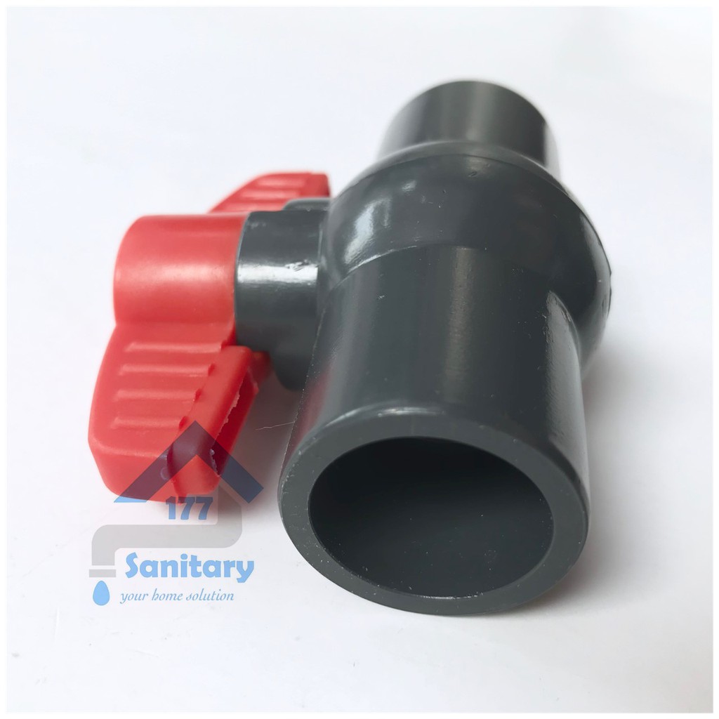 ballvalve Stop kran air Murah polos 1/2 atau 3/4in tanpa drat- Ballvalve 0.5 in Ball Valve PVC sambungan fitting pralon pipe pipa tanpa drat pasang kran/i3