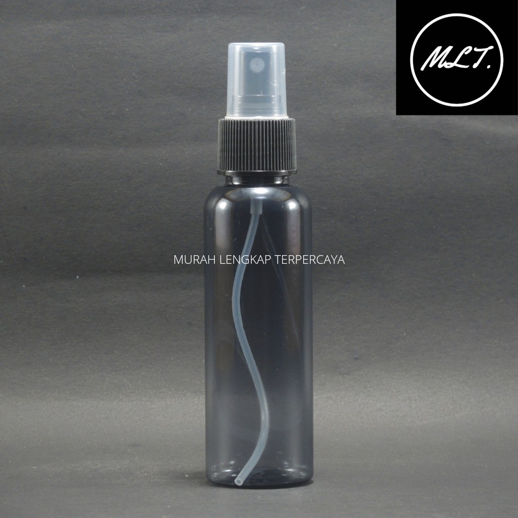 BOTOL SPRAY 100ML HITAM TRANSAPRAN