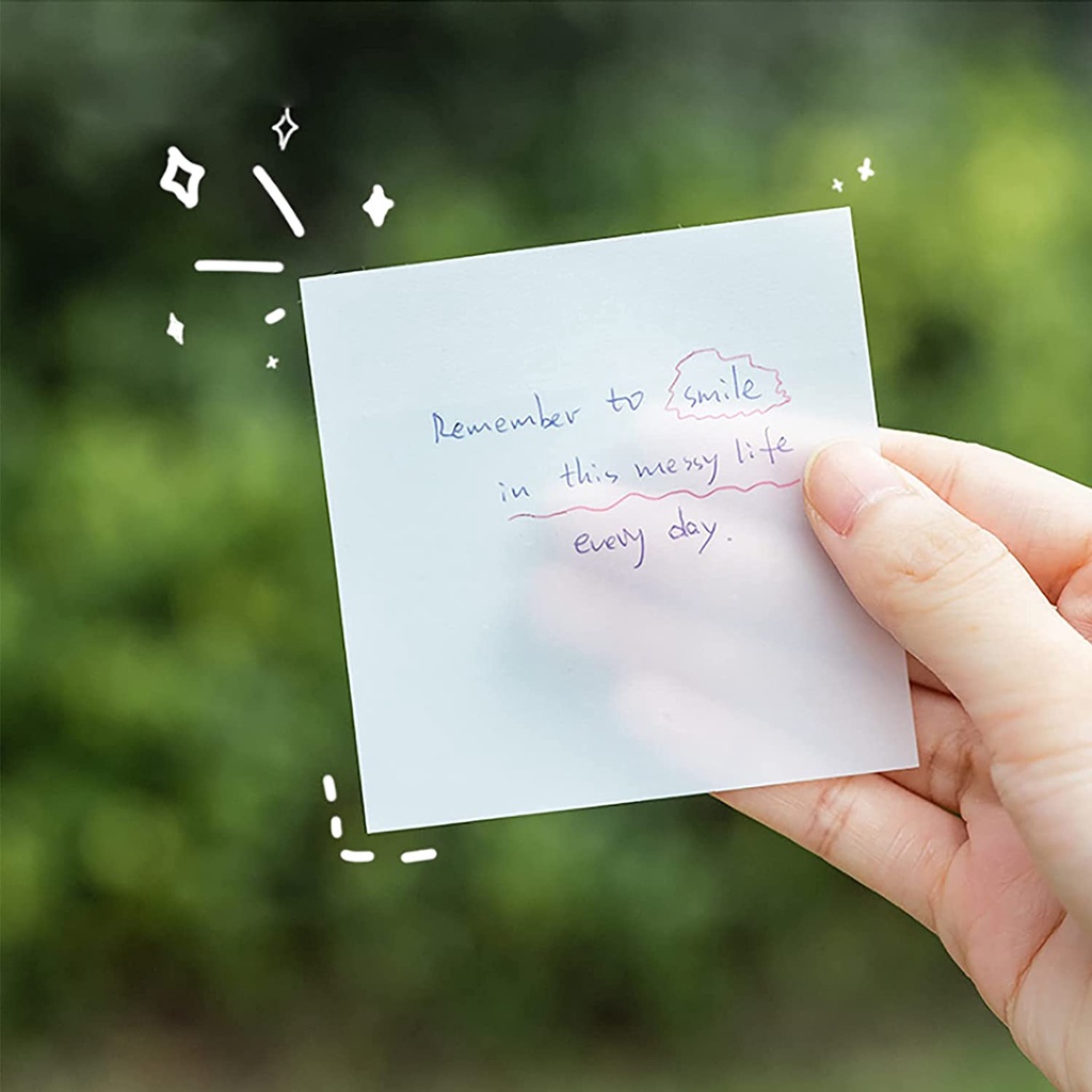 Sticky Note Transparan Tahan Air Untuk Kantor / Sekolah-6