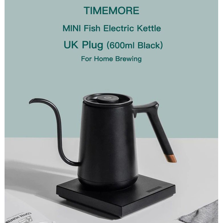 TIMEMORE Teko Pemanas Air Kettle 600ml Heater Base 1000W - TM600ML - Black