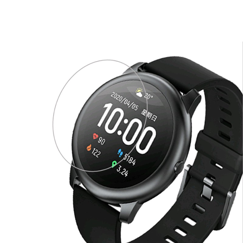 Pelindung Layar Tempered Glass Hd Anti Gores Untuk Smartwatch Xiaomi Haylou Solar Ls05