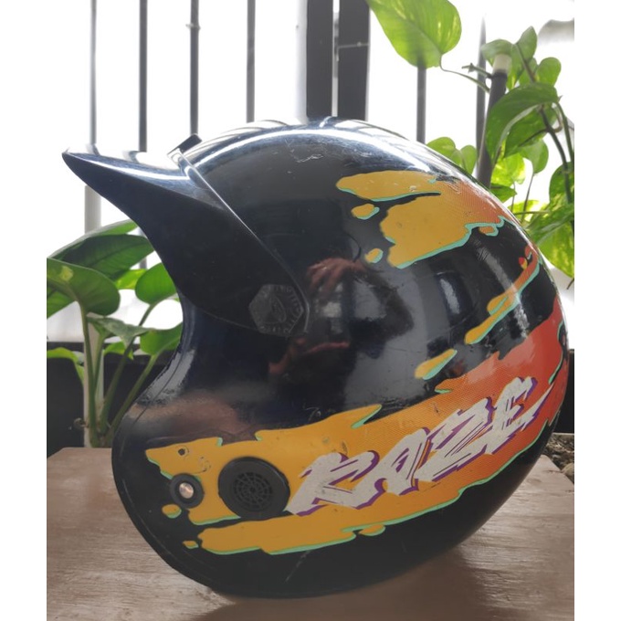 Helm jadul kawasaki Kaze R original
