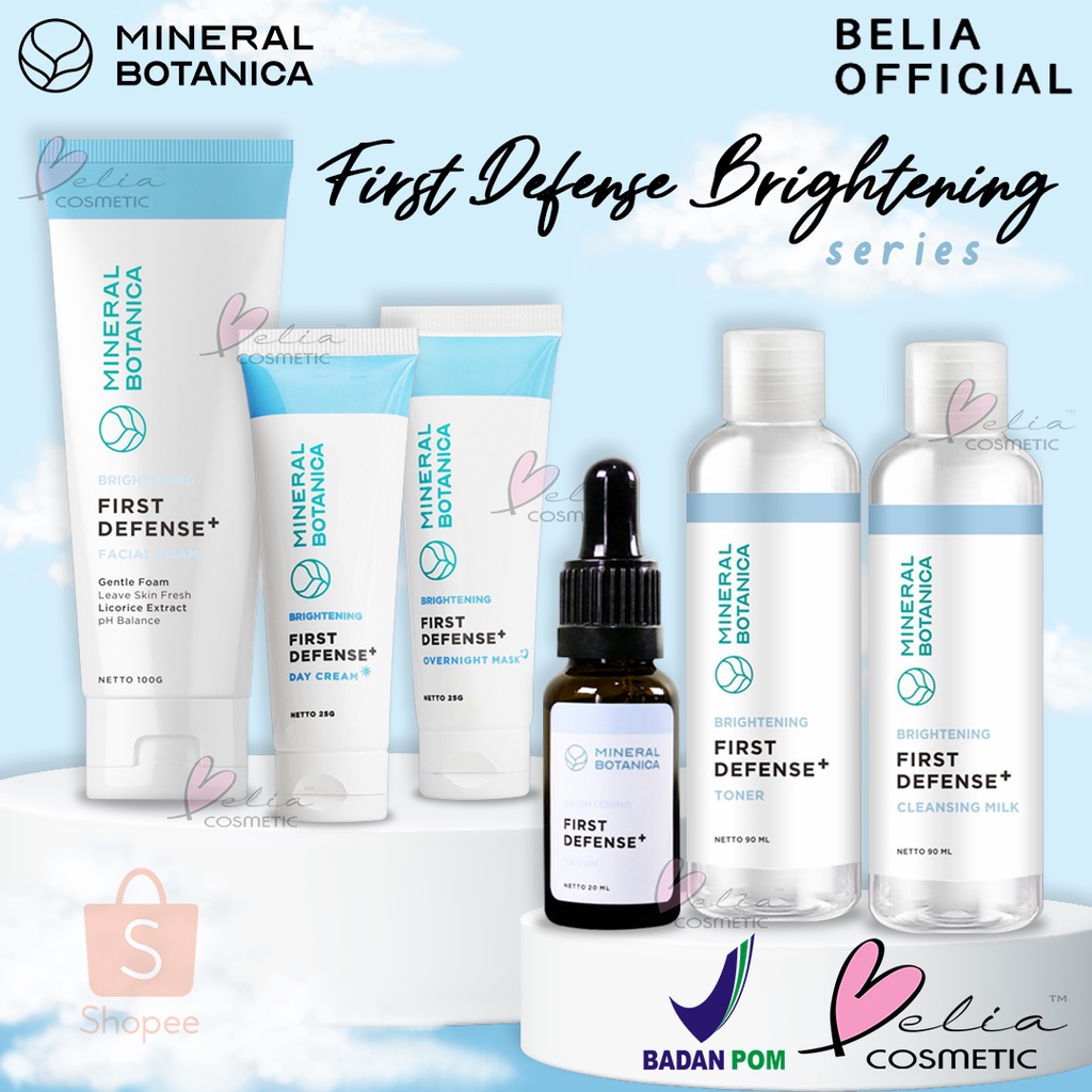 ❤ BELIA ❤ MINERAL BOTANICA First Defense Brightening Series | Facial Foam | Day Night Cream | Serum