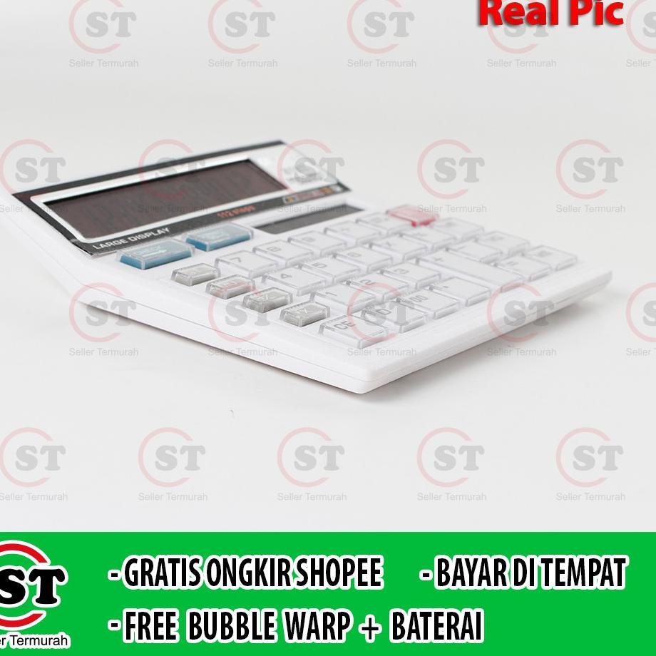 

Recomend Kalkulator Cityzenn 512 12 Digits / Calculator 512 Cek Ulang 12 Angka Putih !