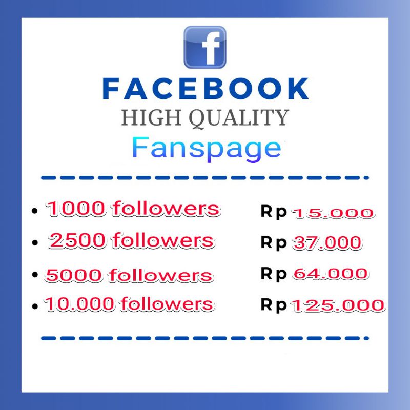 Followers Fanspage termurah bergaransi
