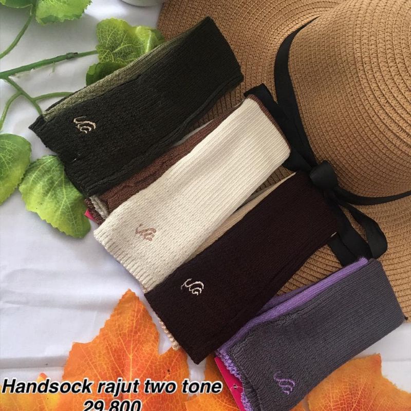 handsock rabbani two tone - handsock rajut two tone - handsock rabbani