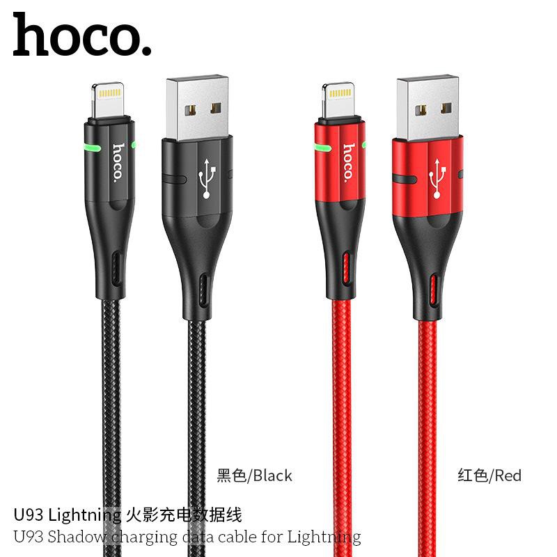 Hoco U93 Premium Kabel Data / Kabel Cas HP / LED Fast Charging iPhone/Micro USB/Type-C