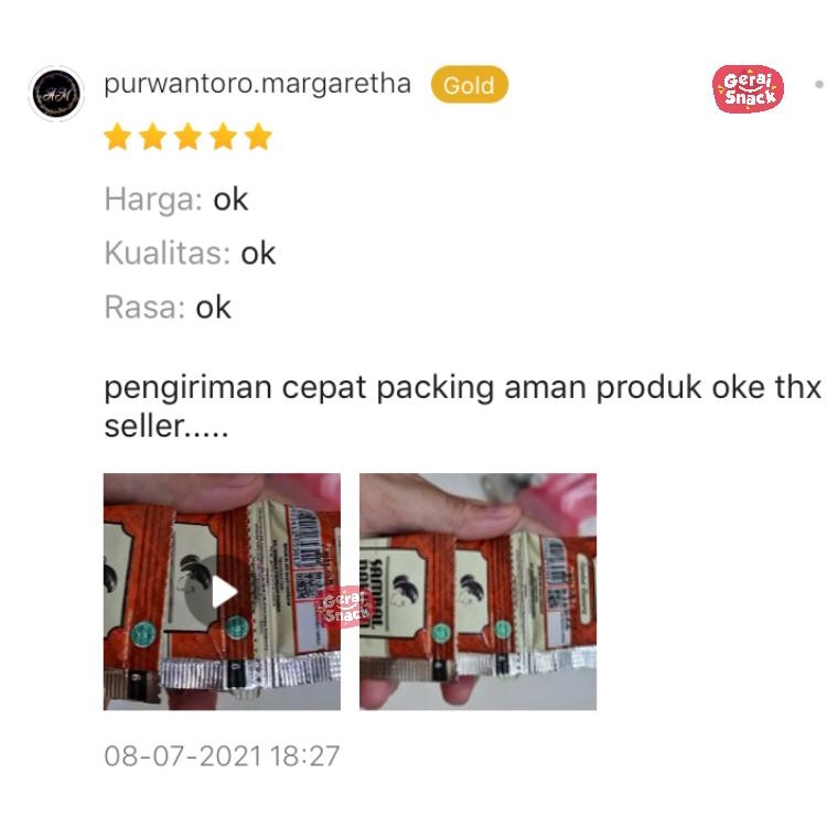 Sambal Bawang Naknan 1 Renceng Pedas Level 3 Isi 10 Sachet Praktis Ekonomis  (10 x 12g)