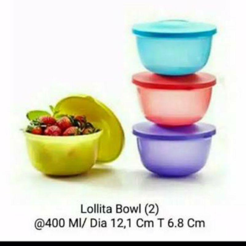 Lolita bowl 400 ml Tupperware - Mangkuk plastik