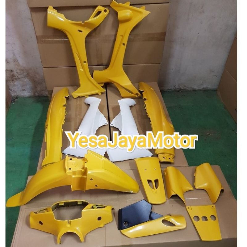 BODY HALUS YAMAHA F1ZR WARNA KUNING PUTIH POLOS