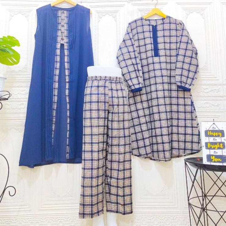 [SMY.10Jn22n] 𝐑𝐚 𝐎𝐟𝐟𝐢𝐜𝐢𝐚𝐥 | Setelan Celana // Melia Set