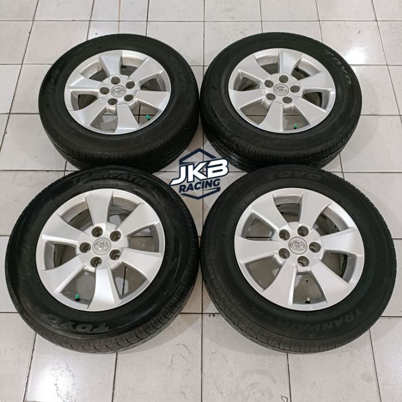 Velg Bekas Racing Original Alphard Ring 16 + Ban Toyo 215 65 R16