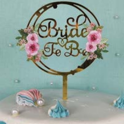 Cake Toper Topper Tusuk Kue Ulang Tahun Ultah Anniversary Bride To Be Pengantin baru