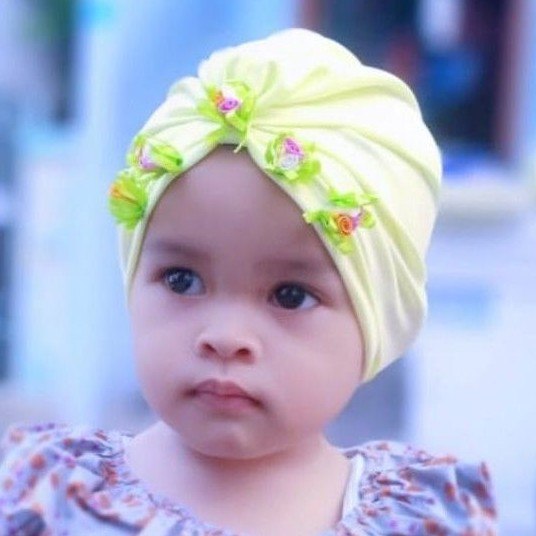 Turban bunga Organdi