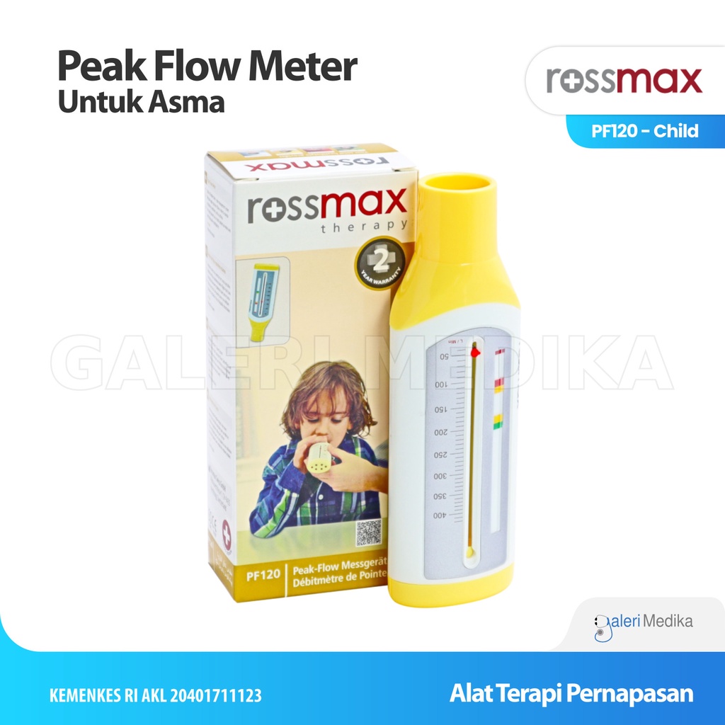 Peak Flow Meter Untuk Asma Rossmax PF120C Anak - Alat Bantu Pernapasan