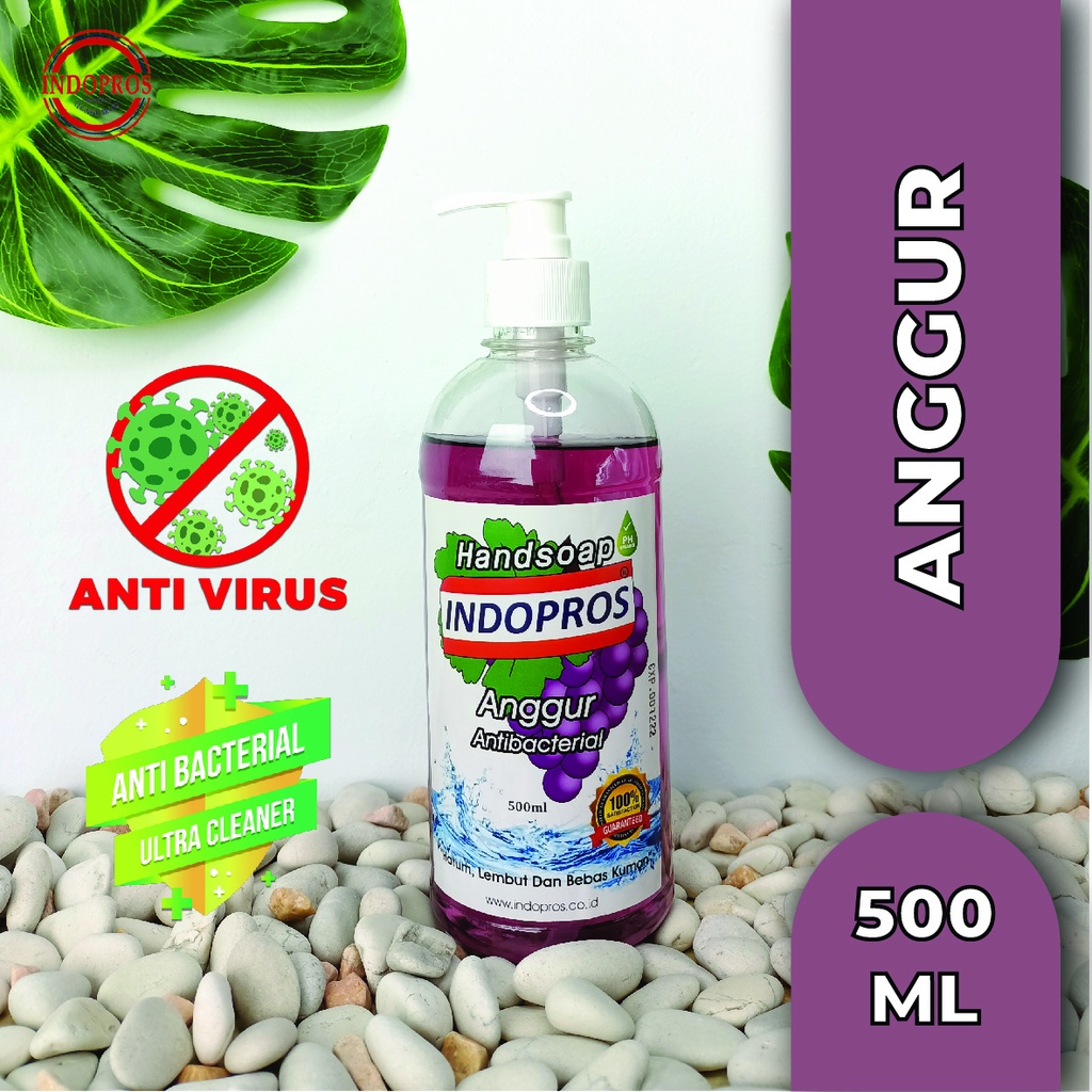 [INDOPROS] I-HANDSOAP - Sabun Cuci Tangan Anti Virus &amp; Anti Bakteri INDOPROS - 500ML - ANGGUR