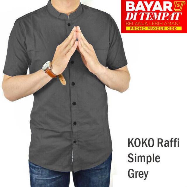 TOTOTAshop.kemeja koko TRENDI (3 ukuran M-L-XL) Lengan pendek,leher sanghai,bahan cotton stretch