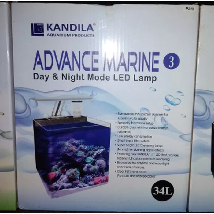 Advance Marine3 Aquarium Kandila 34L (Black With Cover)