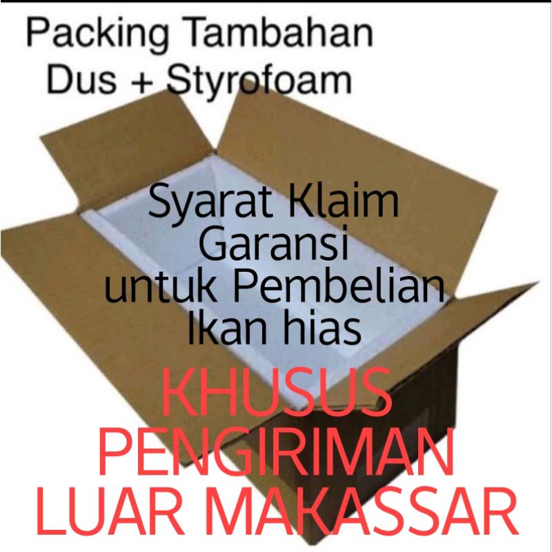 

Packing Dus + Sterefoam klaimgaransi