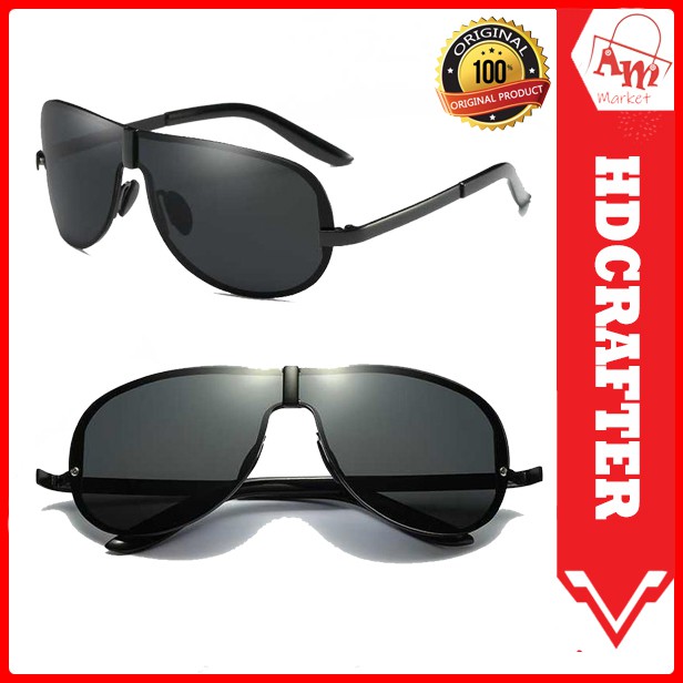 HDCRAFTER Kacamata Polarized Sunglasses Retro - E008 AM