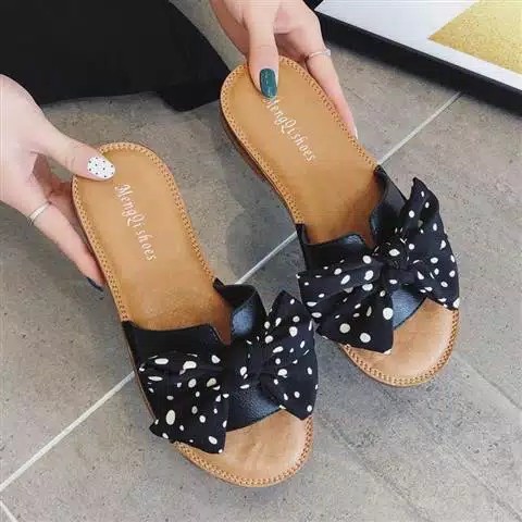 6.6 SALE Sandal Kokop Teplek Wanita Polkadot