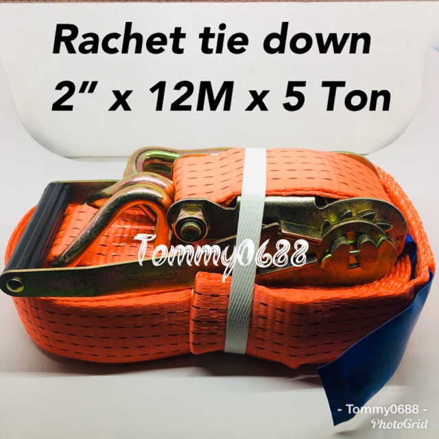 RACHET TIE DOWN 2"X12M X 5 TON TALI KREK CARGO LASHINGS
