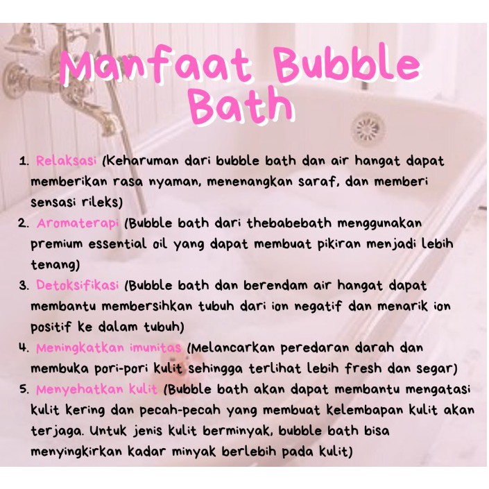 SABUN BATHTUB BUBBLE BATH 100 ML MANDI BUSA MELIMPAH SABUN BERENDAM BATH FOAM