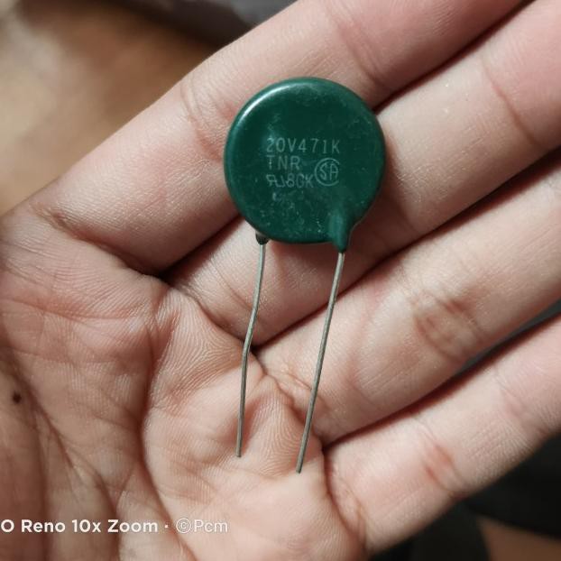 ▲ mov varistor 20v471k 20d471anti petir buat 220v tegangan maksimal 275v ●
