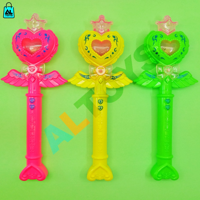 MAINAN TONGKAT RATU PERI PRINSES LITTLE MAGIC WAND MUSIK LAMPU 25CM