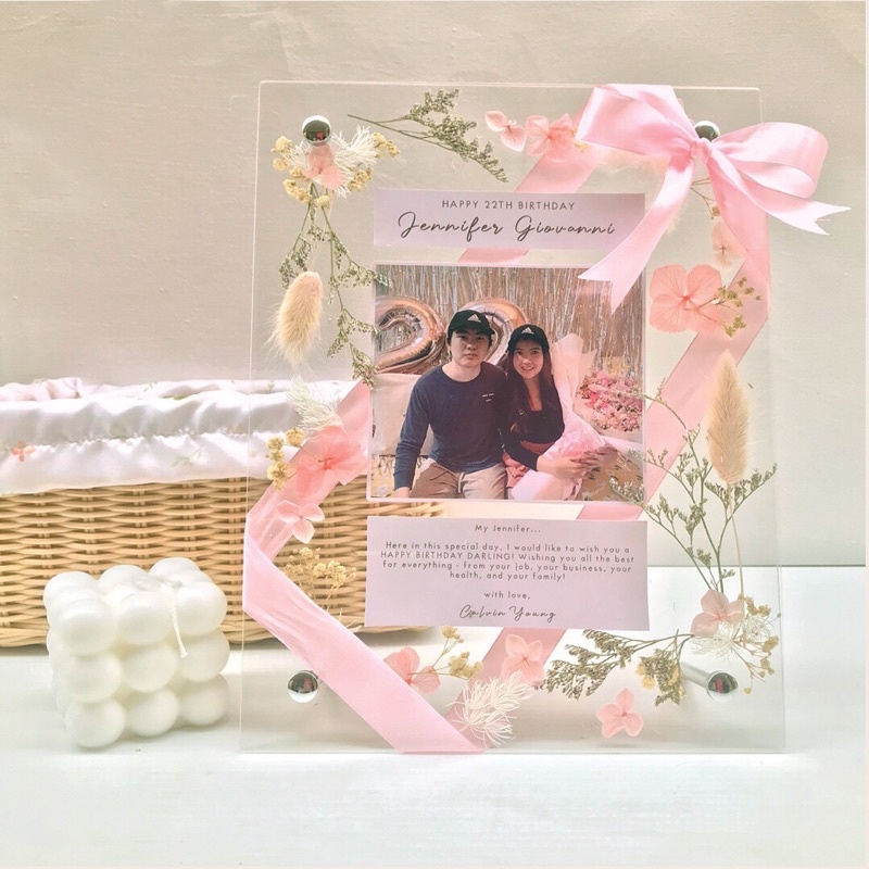 Jade (Dried Flower Acrylic Frame)