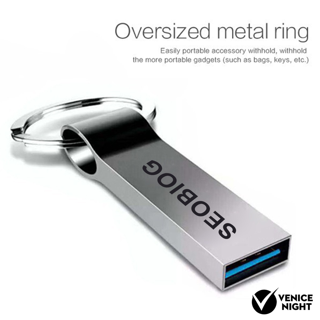 (SF) Seobiog Flashdisk USB 3.0 1T 2T Bahan Metal Antielektromagnetik Untuk Mobil