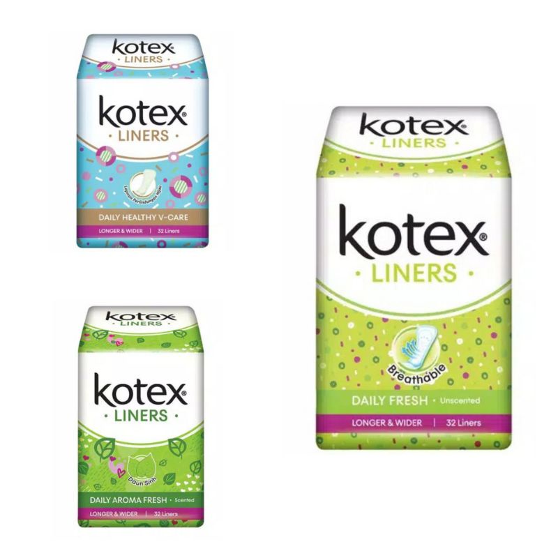 KOTEX LINERS LONGER&amp;WIDER /centraltrenggalek