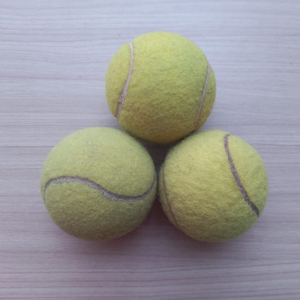 Bola Tenis Junior Green Bekas - Bola Kasti Bekas Murah Lapangan Tenis untuk Latihan
