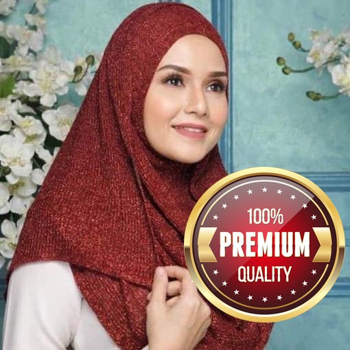 Kerudung Pashmina Rajut Glitter Premium Tebal ( Ver.1 )