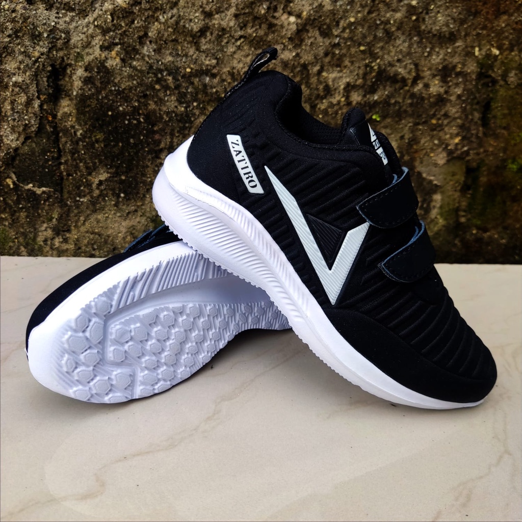Sepatu Anak Spot Running Spatu Sneakers Sneaker Velcro Sporty Sport Santuy Sekolah Paud, SD, SMP, Pria Laki-laki Wanita Perempuan Trendy Trendi keren Gaul Original terkini kekinian terbaru murah
