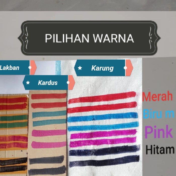 

Pling Dicari Tinta karung esco / tinta permanen karung hitam &b: