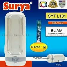 Lampu Senter LED SURYA SQL L2207 - SYT L101 Emergency Lamp Darurat RECHARGEABLE