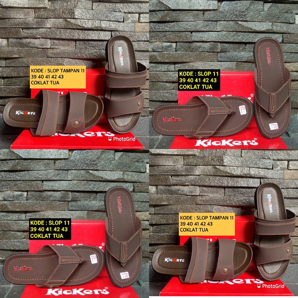 SANDAL KICKER PRIA || SANDAL KULIT PRIA || SANDAL BAPAK BAPAK || SANDAL PRIA || SANDAL SLOP 11