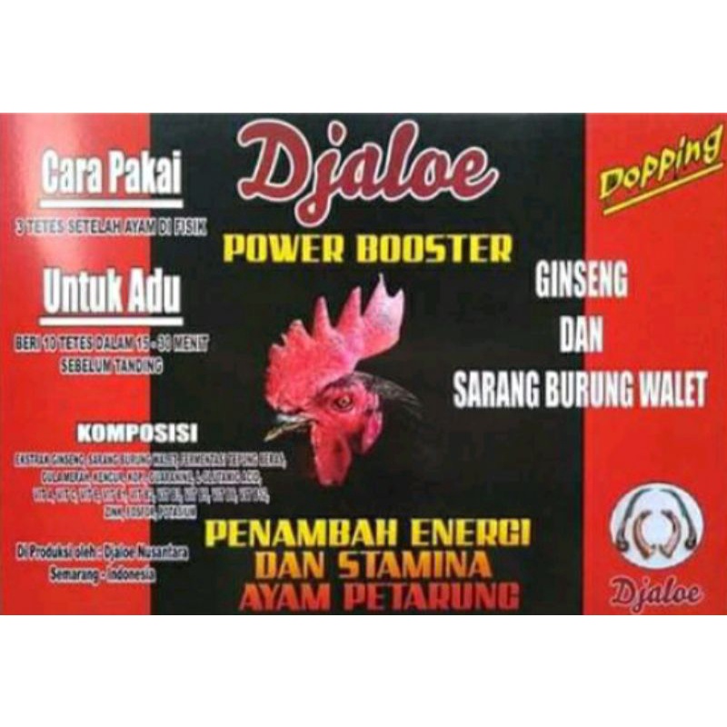 *DJALOE POWER BOOSTER* Suplemen Tetes Ayam Laga