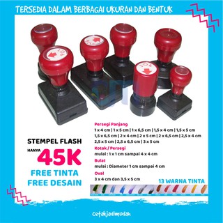 buat stempel flash murah surabaya gratis tinta dan desain