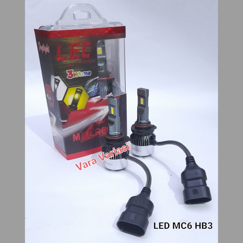 LAMPU FOGLAMP LED MC6 HB3 3WARNA / LAMPU KABUT HB3-9005 3WARNA
