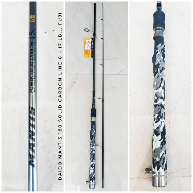 JORAN PANCING DAIDO MANTIS 602 SOLID CARBON 10 - 20 LB... FUJI