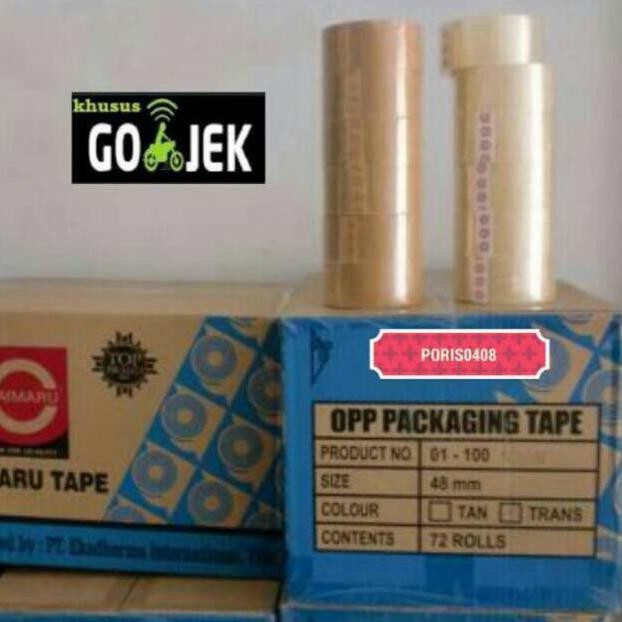 

Ek Khusus Gojek Grab Lakban Daimaru Bening Coklat 1 Dus Isi 72 Rol Pcs Leovivi96Out