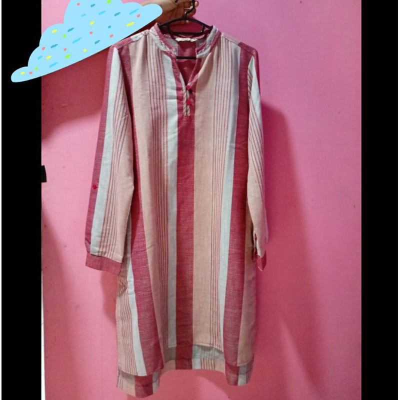 Tunik Triset Original | Tunic garis | Tunik branded Matahari
