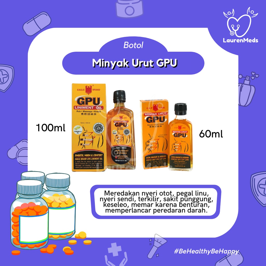 Minyak GPU 60ML | GPU 100ML | LUSIN