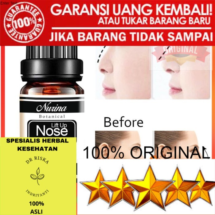 100% ORIGINAL NEW OBAT ALAT SERUM OIL MINYAK PEMANCUNG HIDUNG PERMANEN NOSE UP ORIGINAL