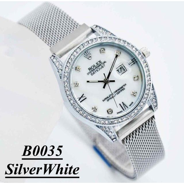 Jam Tangan Wanita/Cewe Rolex Magnet - Kode B0035