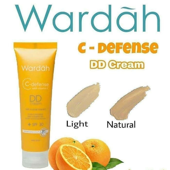 Wardah DD Cream 20ml 20 ml Vitamin C Defense Defence Glowing Jeruk High Grade